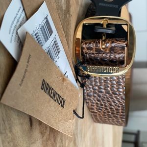 NWT Birkenstock Knoxville Embossed Leather Belt